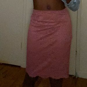 Forever 21 Floral pink skirt.Image isn’t taken well but looks nicer in person